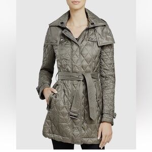 EUC Burberry Quilted Belted Trench Coat - XS